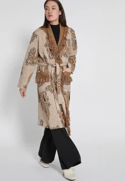 Outlet Ana Alcazar Strickmantel Haberil Beige