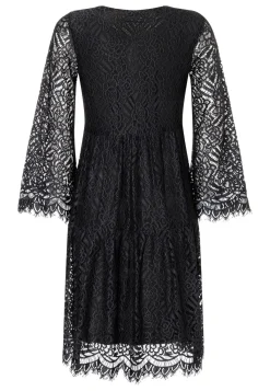 Hot Ana Alcazar Stufenkleid Kadali Schwarz