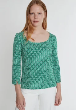 Fashion Ana Alcazar Top Kafora Grün