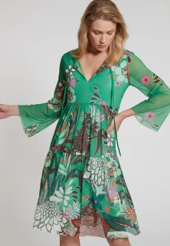 Online Ana Alcazar Volantkleid Genimy Grün