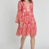 Clearance Ana Alcazar Volantkleid Kessi Mehrfarbig
