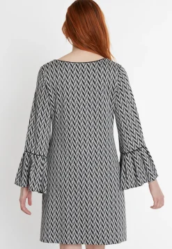 Clearance Ana Alcazar Volantkleid Shari Schwarz&Weiß