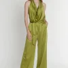 Clearance Ana Alcazar Wasserfall Jumpsuit Paholy Grün