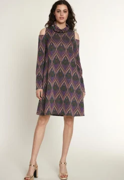 Hot Ana Alcazar Weites Kleid Otory Mehrfarbig