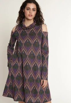 Hot Ana Alcazar Weites Kleid Otory Mehrfarbig